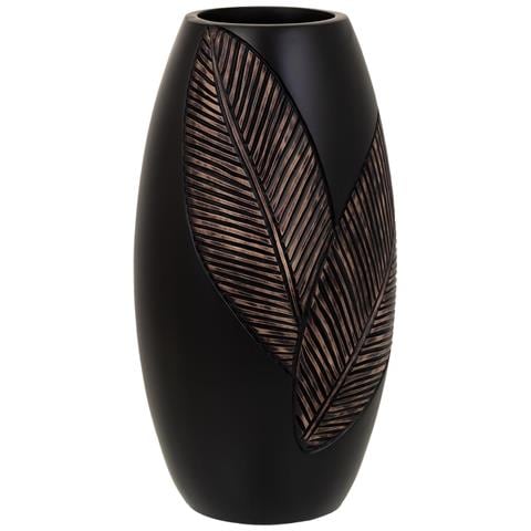 Vaso In Poliresina Marrone 18x18x35 Cm - Foto 1