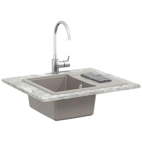 Lavello Grigio 560 x 460 mm 80% Quarzo e 20% Resina - Foto 2