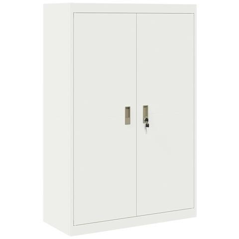 Armadio Bianco 90 x 40 x 140 cm Acciaio - Foto 1