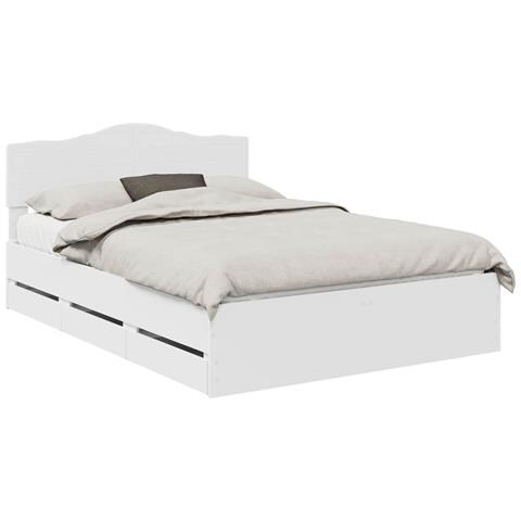 Struttura del letto Bianco 160 x 200 cm Legno Ingegnerizzato - Foto 1