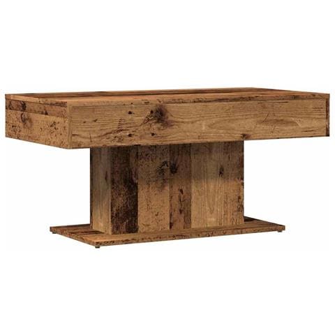 Tavolino da caffè Legno Antico 96x50x45 cm in Legno Multistrato - Foto 1