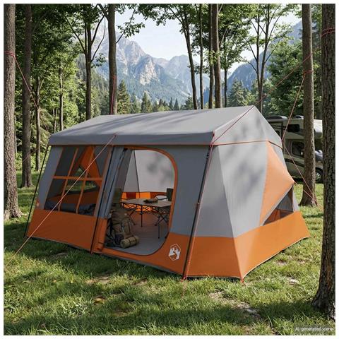 Tenda familiare con telo da pioggia resistente all'acqua - Foto 2