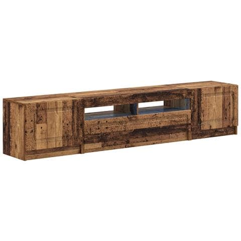 Mobile TV LED a 5 pezzi Legno antico Legno ingegnerizzato - Foto 1