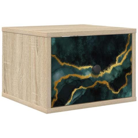 Mobiletto da comodino a parete WIJHE Rovere Sonoma - Foto 1