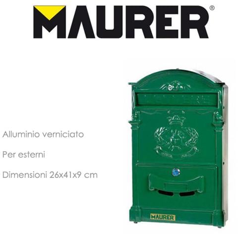 Cassetta per lettere verde in alluminio verniciato - Foto 1