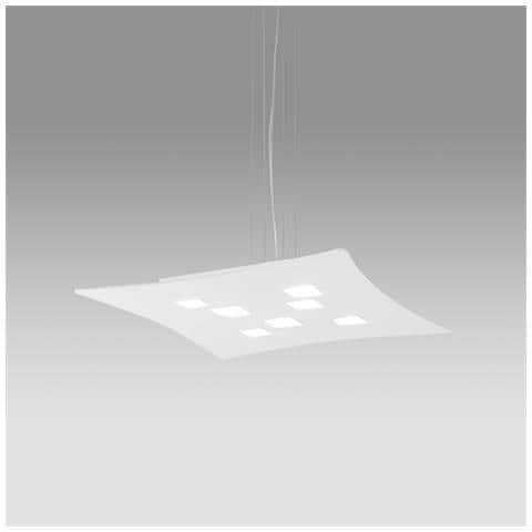 Lampadario Sospensione Isotta 10 Luci Gx53 Bianco - Lampada Soffitto Design Moderno 62x69cm, Luce Biemissione, Max 10x8w, Ip20, Lampadine Escluse - Foto 8
