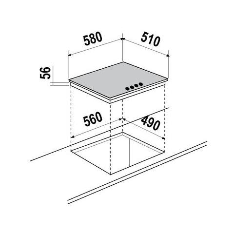 Piano Cottura STI64L a Induzione 4 Zone Cottura da 60 cm Colore Nero - Foto 2
