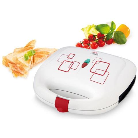 Sandwich Maker Kvadro 415390000 700 W, Numero Di Piatti 1, Numero Di Pasticceria 2, Bianco - Foto 1