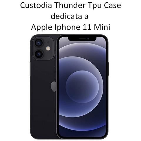 Custodia Tpu Silicone Cover Case Per Apple Iphone 12 Mini Black - Foto 2