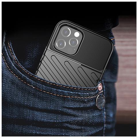 Custodia Tpu Silicone Cover Case Per Apple Iphone 12 Mini Black - Foto 5