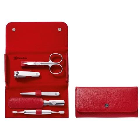 CLASSIC INOX custodia bottone a press. , rosso, 5 pz. - Foto 1