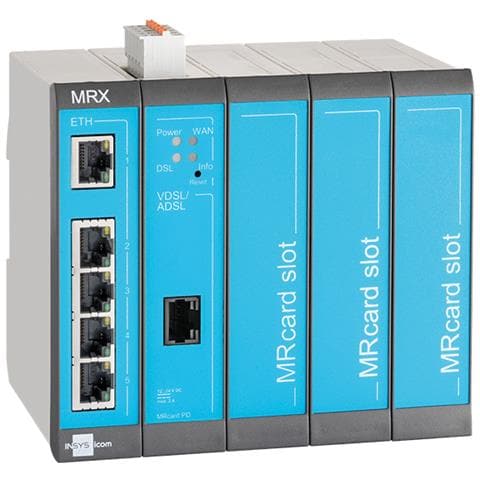Mrx5 Dsl-b Router Cablato Fast Ethernet Blu, Grigio - Foto 1