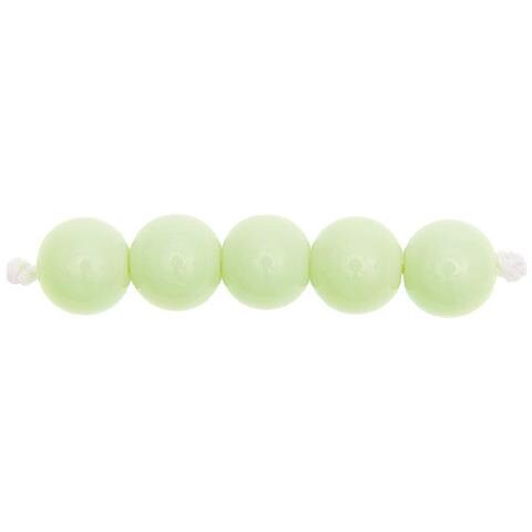 24 Perle Rotonde 10 Mm - Verde Chiaro - Foto 1