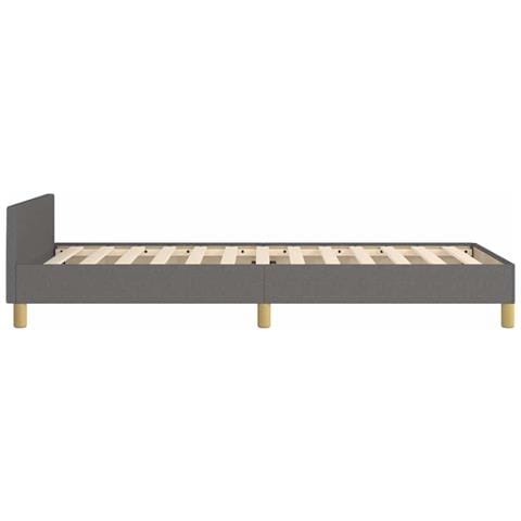 Giroletto senza Materasso Grigio Scuro 80x200 cm Tessuto - Foto 2