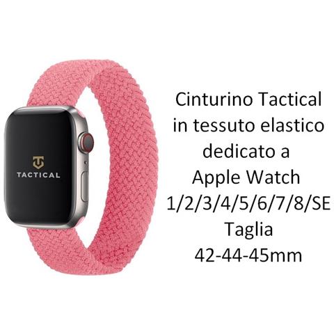 Cinturino S 785s Originale Braided String Per Apple Watch 1-2-3-4-5-6-7-se 42 44 45mm Rosa - Foto 2