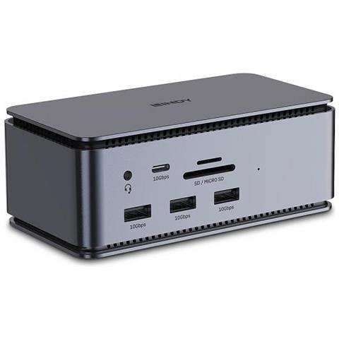 43372 Replicatore Di Porte E Docking Station Per Laptop Usb4 Antracite - Foto 1