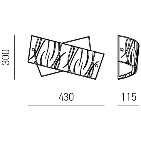 Lampade A Soffitto Agnese Bianco 3xe14 Max 3x28w Ip20 - Applique Led Da Muro Design Moderno - Foto 2
