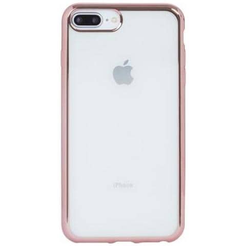 Cover Per Iphone 6 Plus / 6s Plus / 7 Plus / 8 Plus Bordo In Metallo, Trasparente - Foto 1
