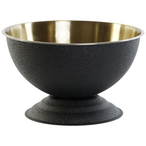 Refrigeratore Per Champagne Nero Dorato Acciaio Inossidabile 40 X 40 X 23 Cm - Foto 2