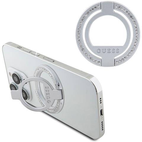 Anello Di Supporto Magsafe 360° Ornato Da Strass, Argento - Foto 1