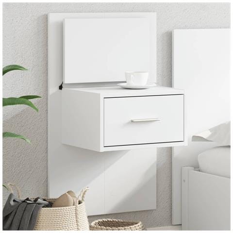 Comodino A Parete Con Luci Led Bianco - Foto 1