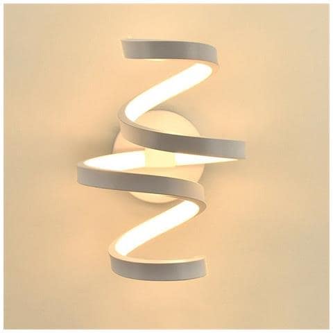 Applique Lampada Interno Moderna Parete Muro Spirale 18w Luce Calda St-001 - Foto 3