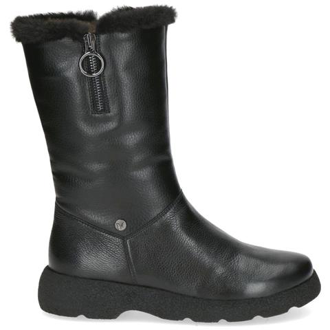 Black Casual Closed Booties Stivaletti Pelle Scarpe Donna Nero Eu 38, 9-26452-43-022 - Foto 2