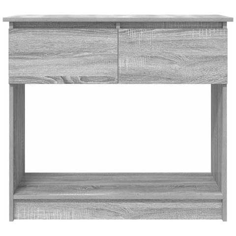 Tavolo Consolle con Cassetti Grigio Sonoma 85,5x38,5x74,5 cm - Foto 2