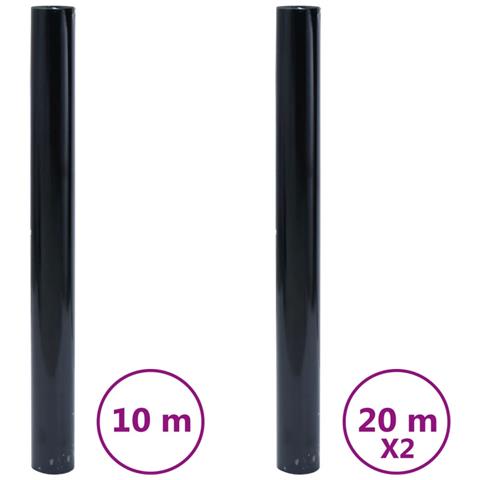 Pellicole Per Vetri Statiche Smerigliate Nere 3pz In Pvc - Foto 2