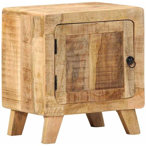 Comodino 40x32x46 Cm In Legno Massello Di Mango Grezzo - Foto 1