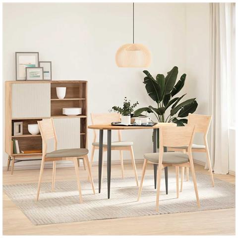 Piano Per Tavolo 100x50x2 Cm In Rovere Massello Ovale - Foto 3