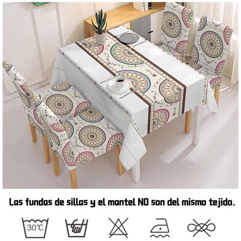 Tovaglia Impermeabile Di 140x180cm E 4 Coprisedie. - Foto 7