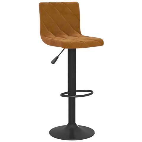 Lusso Casadino - Sgabelli Da Bar 2 Pz Marroni In Velluto - Foto 2