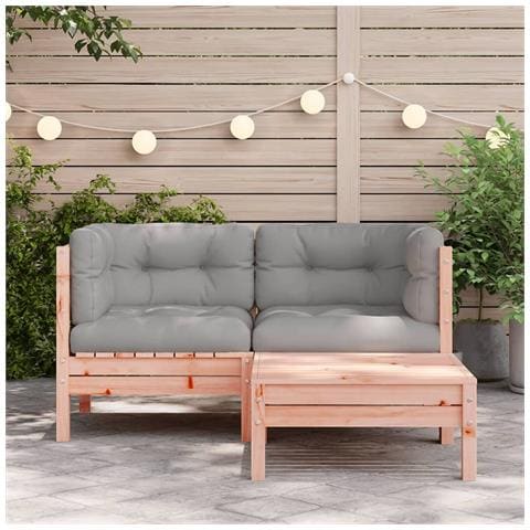 Lusso Casadino -  Divano Da Giardino Con Cuscini E Poggiapiedi 2 Posti - Foto 2