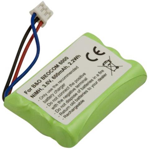 Batteria Per Telefono Bang And Olufsen Beocom 6000 Nimh 3,6v 600mah 2,2 Wh - Foto 1