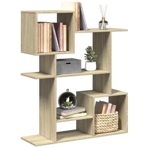 Libreria Divisorio Rovere Sonoma 92x29x112 cm in Truciolato - Foto 2