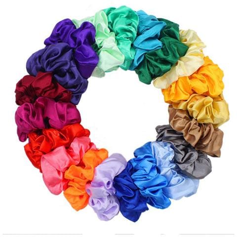 Set Di 20 Elastici Per Capelli In Raso - Multicolore - Foto 5