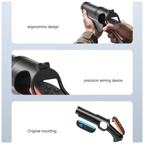 Impugnatura A Pistola Nera Per Controller Switch 2a Generazione - Migliora La Tua Esperienza Di Gioco - Foto 2