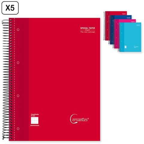 Pack 5 Unità Quaderno Extradura A4 120 Fogli Quadrati - Foto 1