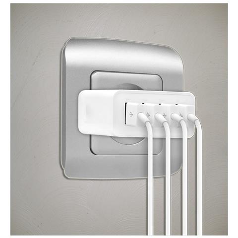ALT4USBAC5WH Caricabatterie per dispositivi mobili Universale Bianco AC - Foto 3