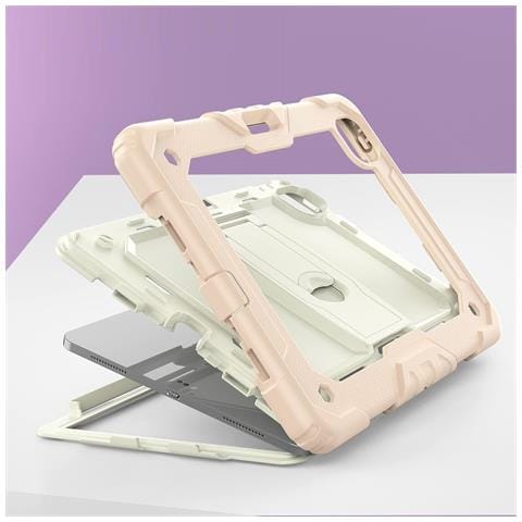 Custodia Per Ipad Pro 11/air 5/4 Con Supporto E Tracolla Rosa - Foto 4