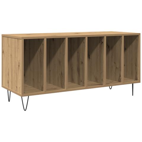 Armadietto per dischi in legno usurato 100x38x48 cm in legno ingegnerizzato - Foto 1