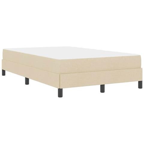 Letto a molle con materasso Crema 120 x 200 cm Tessuto - Foto 9