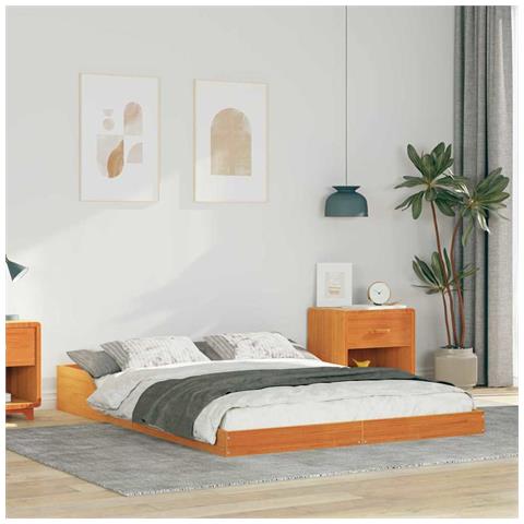 Struttura del letto Cera marrone 120 x 200 cm - Foto 2