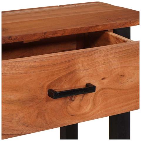 Tavolo consolle con cassetto Marrone 110 x 30 x 75 cm - Foto 9