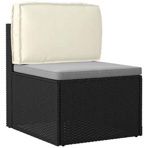 Cuscino per schienale Crema 60x40x12 cm Tessuto Oxford - Foto 2