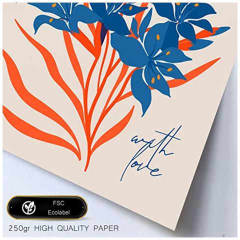 Set Di 6 Stampe Fiori Petali D'arancio Stampe Naturali E Botaniche Per L'interior Design A3 & A4 Cornice Bianca - Foto 1