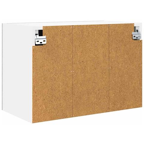 Armadio pensile con porta Riga 2 pcs Grigio Cemento e Bianco - Foto 9