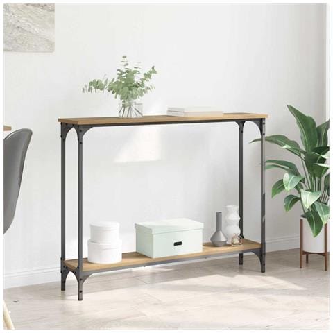 Tavolo consolle Rovere artigianale 101 x 23 x 15,5 cm - Foto 2