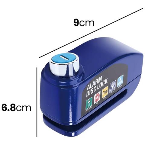 Antifurto A Disco Con Allarme 110db Compatto Per Bicicletta / Scooter - Foto 2
